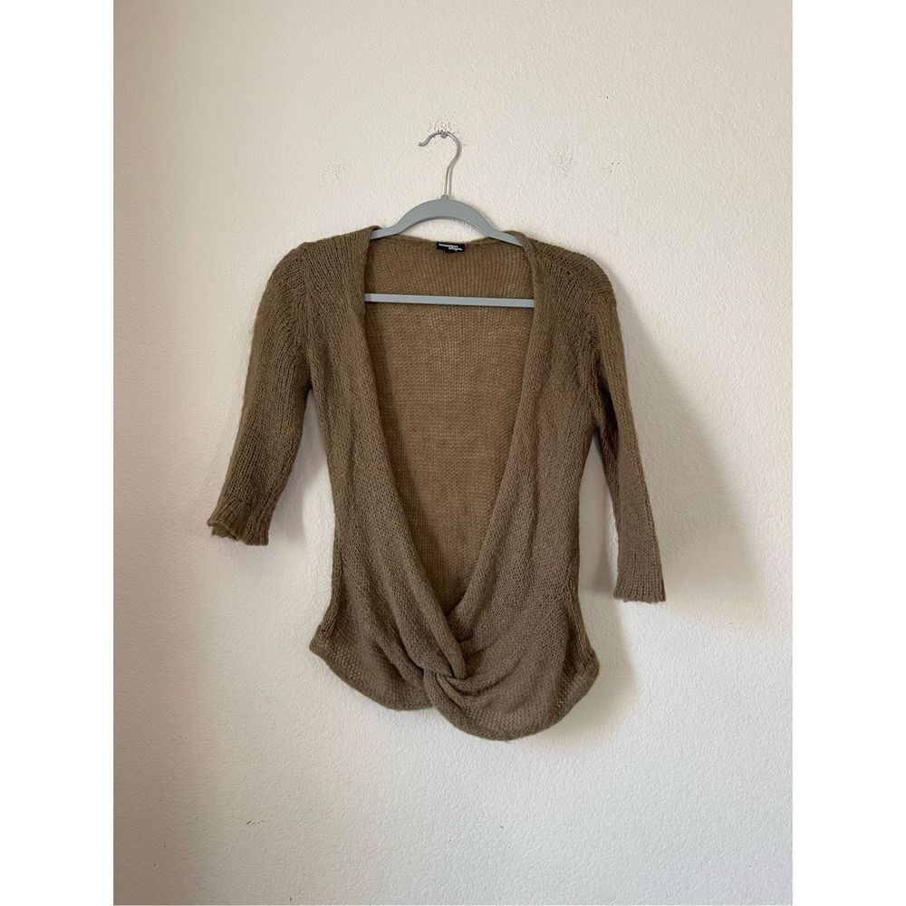Wooden ships wool and‎ mohair blend front wrap sweater size m/l